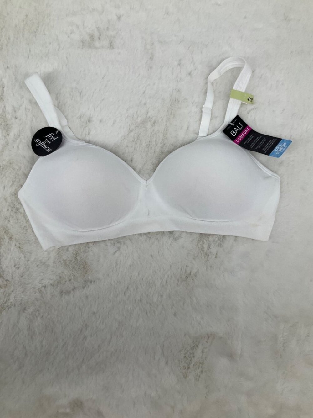 BALI 40B Comfort Revolution Wirefree All Around Support Bra White DF3463 - Picture 2 of 6